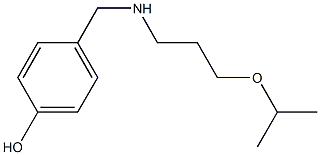 4-({[3-(propan-2-yloxy)propyl]amino}methyl)phenol Struktur