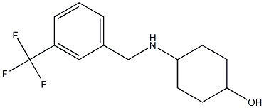 4-({[3-(trifluoromethyl)phenyl]methyl}amino)cyclohexan-1-ol Struktur