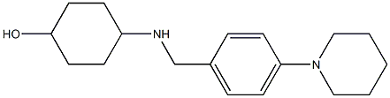 4-({[4-(piperidin-1-yl)phenyl]methyl}amino)cyclohexan-1-ol Struktur