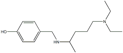 4-({[5-(diethylamino)pentan-2-yl]amino}methyl)phenol Struktur