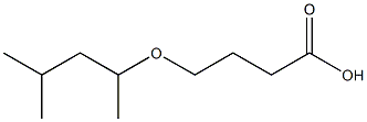 4-(1,3-dimethylbutoxy)butanoic acid Struktur