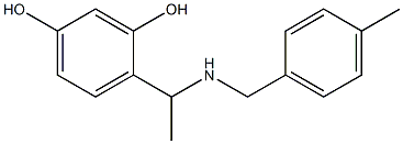 4-(1-{[(4-methylphenyl)methyl]amino}ethyl)benzene-1,3-diol Struktur