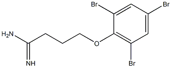 4-(2,4,6-tribromophenoxy)butanimidamide Struktur