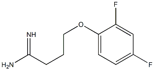 4-(2,4-difluorophenoxy)butanimidamide Struktur