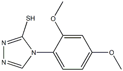 4-(2,4-dimethoxyphenyl)-4H-1,2,4-triazole-3-thiol Struktur