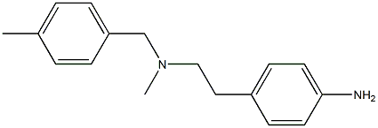 4-(2-{methyl[(4-methylphenyl)methyl]amino}ethyl)aniline Struktur