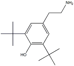 4-(2-aminoethyl)-2,6-di-tert-butylphenol Struktur