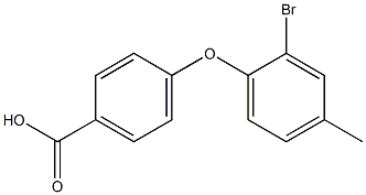 4-(2-bromo-4-methylphenoxy)benzoic acid Struktur