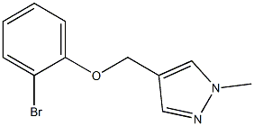 4-(2-bromophenoxymethyl)-1-methyl-1H-pyrazole Struktur