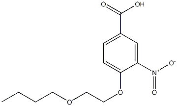 4-(2-butoxyethoxy)-3-nitrobenzoic acid Struktur