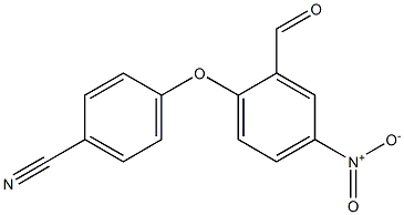 4-(2-formyl-4-nitrophenoxy)benzonitrile Struktur