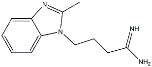 4-(2-methyl-1H-benzimidazol-1-yl)butanimidamide Struktur