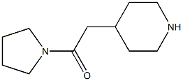 4-(2-oxo-2-pyrrolidin-1-ylethyl)piperidine Struktur