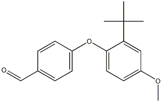 4-(2-tert-butyl-4-methoxyphenoxy)benzaldehyde Struktur