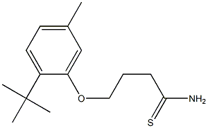 4-(2-tert-butyl-5-methylphenoxy)butanethioamide Struktur