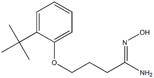 4-(2-tert-butylphenoxy)-N'-hydroxybutanimidamide Struktur