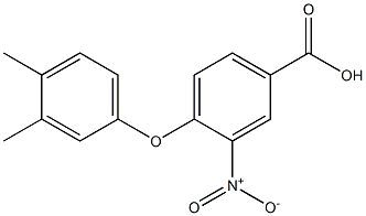 4-(3,4-dimethylphenoxy)-3-nitrobenzoic acid Struktur