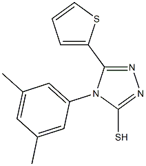 4-(3,5-dimethylphenyl)-5-(thiophen-2-yl)-4H-1,2,4-triazole-3-thiol Struktur