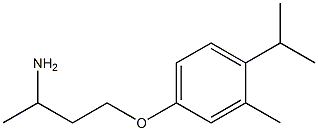 4-(3-aminobutoxy)-2-methyl-1-(propan-2-yl)benzene Struktur