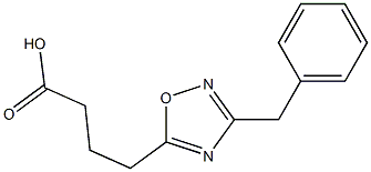 4-(3-benzyl-1,2,4-oxadiazol-5-yl)butanoic acid Struktur