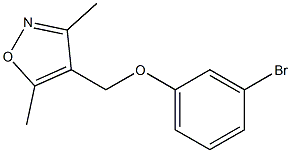 4-(3-bromophenoxymethyl)-3,5-dimethyl-1,2-oxazole Struktur