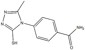 4-(3-methyl-5-sulfanyl-4H-1,2,4-triazol-4-yl)benzamide Struktur