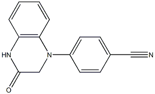 4-(3-oxo-1,2,3,4-tetrahydroquinoxalin-1-yl)benzonitrile Struktur