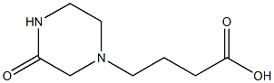 4-(3-oxopiperazin-1-yl)butanoic acid Struktur