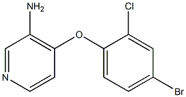 4-(4-bromo-2-chlorophenoxy)pyridin-3-amine Struktur