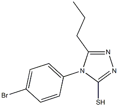 4-(4-bromophenyl)-5-propyl-4H-1,2,4-triazole-3-thiol Struktur