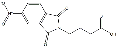 4-(5-nitro-1,3-dioxo-2,3-dihydro-1H-isoindol-2-yl)butanoic acid Struktur