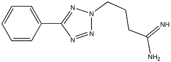 4-(5-phenyl-2H-1,2,3,4-tetrazol-2-yl)butanimidamide Struktur