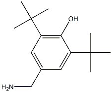 4-(aminomethyl)-2,6-di-tert-butylphenol Struktur