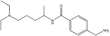 4-(aminomethyl)-N-[5-(diethylamino)pentan-2-yl]benzamide Struktur