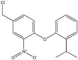 4-(chloromethyl)-2-nitro-1-[2-(propan-2-yl)phenoxy]benzene Struktur