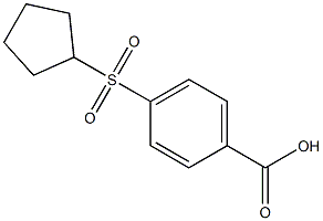 4-(cyclopentylsulfonyl)benzoic acid Struktur