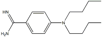 4-(dibutylamino)benzene-1-carboximidamide Struktur