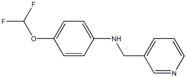 4-(difluoromethoxy)-N-(pyridin-3-ylmethyl)aniline Struktur