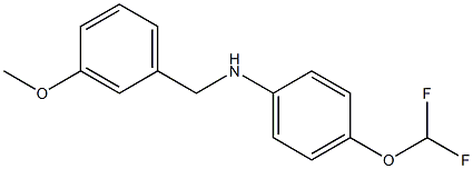 4-(difluoromethoxy)-N-[(3-methoxyphenyl)methyl]aniline Struktur