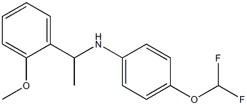 4-(difluoromethoxy)-N-[1-(2-methoxyphenyl)ethyl]aniline Struktur