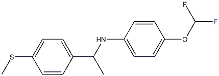 4-(difluoromethoxy)-N-{1-[4-(methylsulfanyl)phenyl]ethyl}aniline Struktur