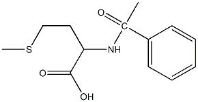 4-(methylsulfanyl)-2-(1-phenylacetamido)butanoic acid Struktur