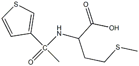 4-(methylsulfanyl)-2-[1-(thiophen-3-yl)acetamido]butanoic acid Struktur