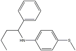 4-(methylsulfanyl)-N-(1-phenylbutyl)aniline Struktur