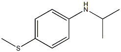 4-(methylsulfanyl)-N-(propan-2-yl)aniline Struktur