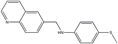 4-(methylsulfanyl)-N-(quinolin-6-ylmethyl)aniline Struktur