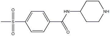 4-(methylsulfonyl)-N-piperidin-4-ylbenzamide Struktur