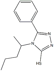 4-(pentan-2-yl)-5-phenyl-4H-1,2,4-triazole-3-thiol Struktur