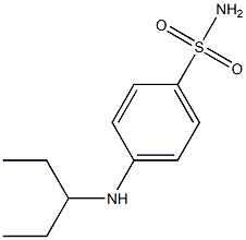 4-(pentan-3-ylamino)benzene-1-sulfonamide Struktur