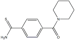 4-(piperidin-1-ylcarbonyl)benzenecarbothioamide Struktur